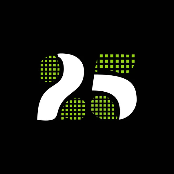 デジタル25ロゴデザイン — ストックベクタ