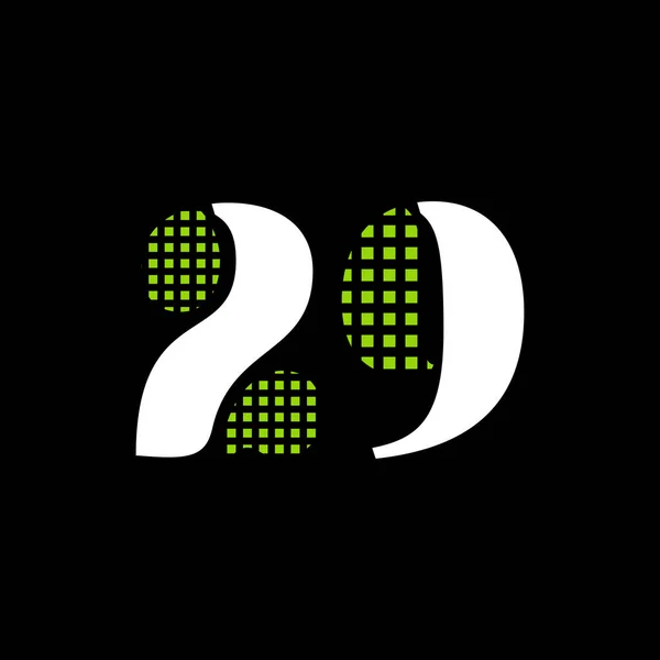 デジタル29ロゴデザイン — ストックベクタ