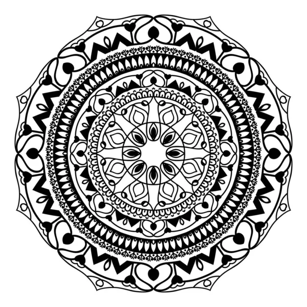 Modelo Vetor Design Arte Mandala — Vetor de Stock