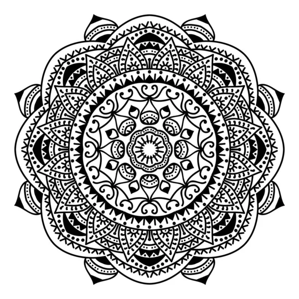 Modèle Vectoriel Conception Art Mandala — Image vectorielle