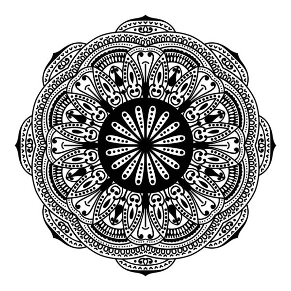 Modèle Vectoriel Conception Art Mandala — Image vectorielle