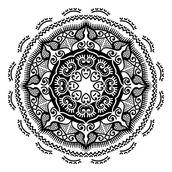 Modèle Vectoriel Conception Art Mandala — Image vectorielle