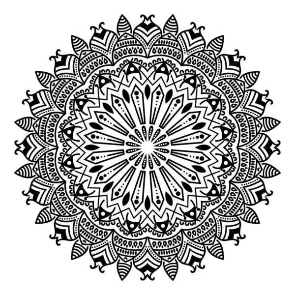 Modelo Vetor Design Arte Mandala — Vetor de Stock