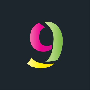 9 Çoklu İşaret, siyah arkaplan