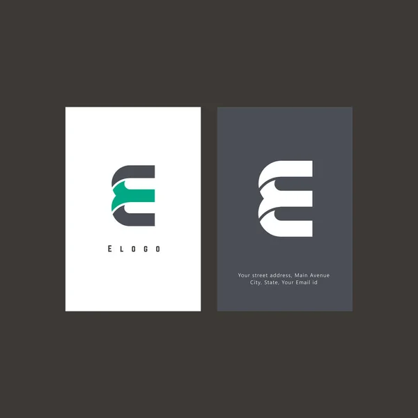Letter Design Von Visitenkartenvorlagen Digitales Logokonzept — Stockvektor