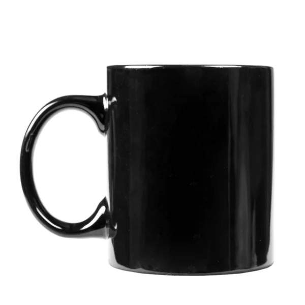 Black Cup White Background — Stock Photo, Image
