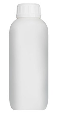 Ofis, ev, beyaz bir arka plan üzerinde temiz Kapaklı plastik şişe