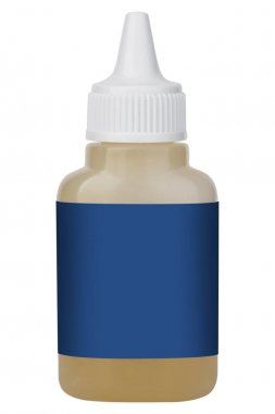 bir tüp üzerinde beyaz izole kağıt için tutkal