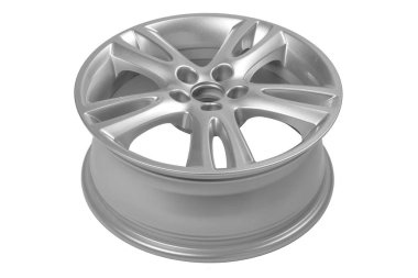 Otomobil, alüminyum disk. Beyaz arka plan üzerinde izole.