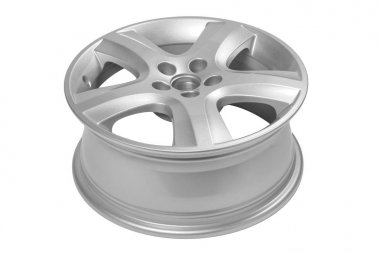 Otomobil, alüminyum disk. Beyaz arka plan üzerinde izole.