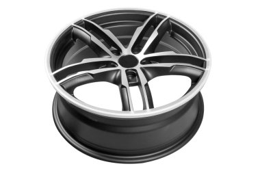 Otomobil, alüminyum disk. Beyaz arka plan üzerinde izole.