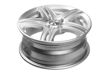 Otomobil, alüminyum disk. Beyaz arka plan üzerinde izole.