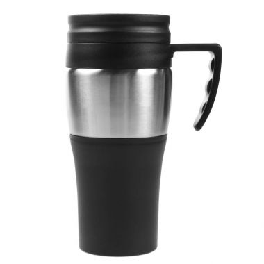 metal termos. Beyaz arka plan üzerinde izole