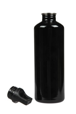 metal termos. Beyaz arka plan üzerinde izole