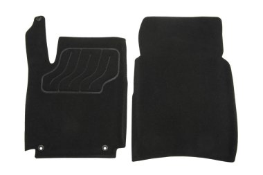 siyah mat beyaz izole araba için