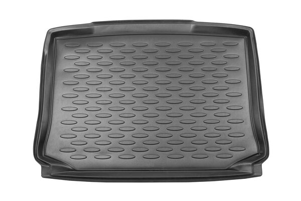 Black rubber Mat for car isolated on white