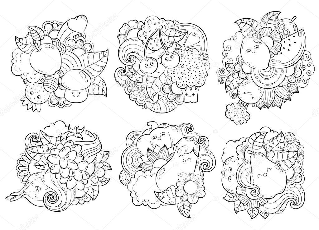 Pin on ファッションアイデア 大人 塗り絵 果物