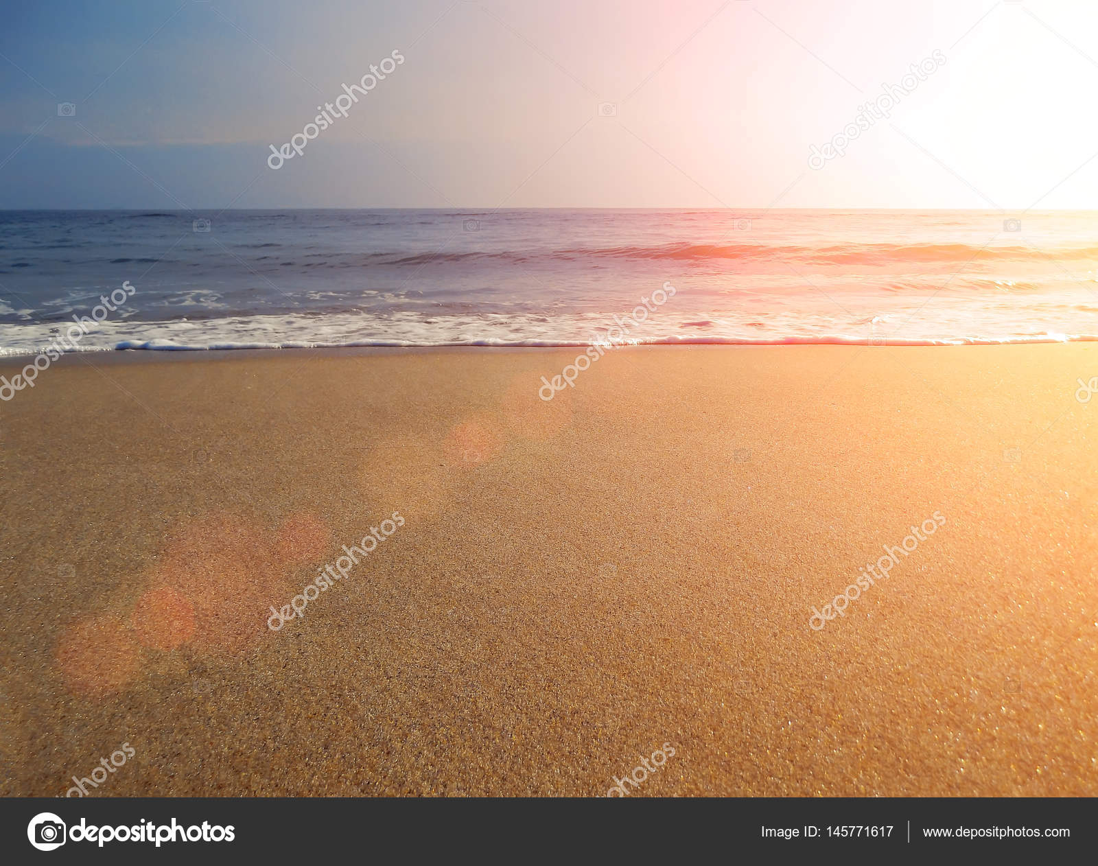 Mer Océan Coucher De Soleil Plage Printemps été Hiver