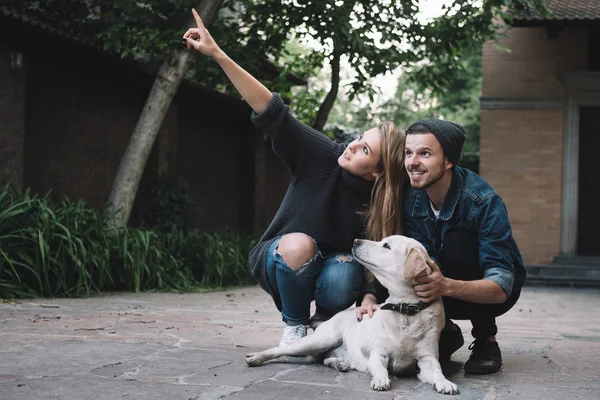 Bir adam ile bir köpek