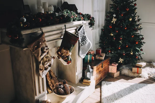 Chimenea antes de Navidad — Foto de Stock