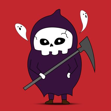 Ölüm karikatür vektör meleği