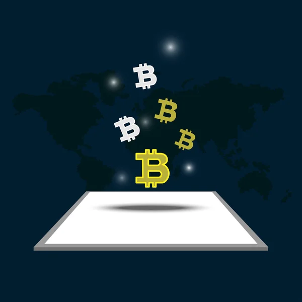 Dijital bitcoin ve para kavramı