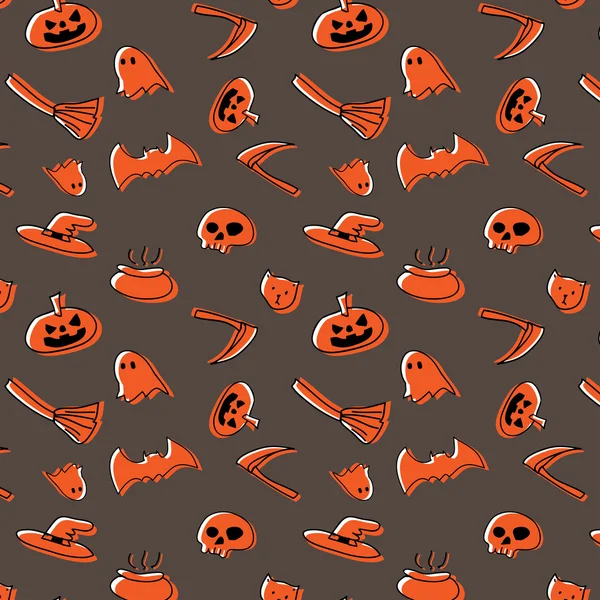 Happy halloween wektor wzór — Wektor stockowy