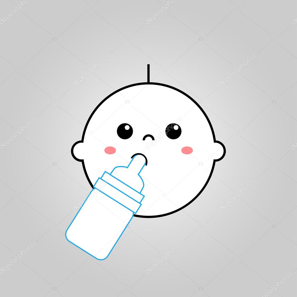 Bebe Tomando Leche Vectores Graficos Imagenes Vectoriales Depositphotos