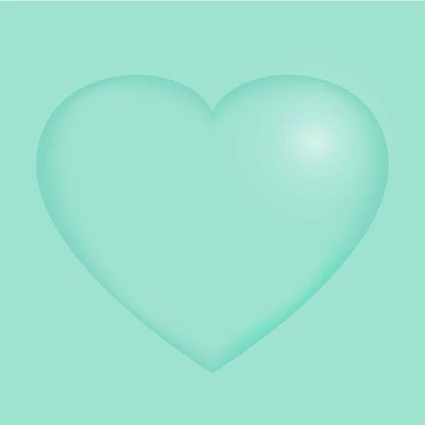 Πράσινη καρδιά διάνυσμα — Διανυσματικό Αρχείο