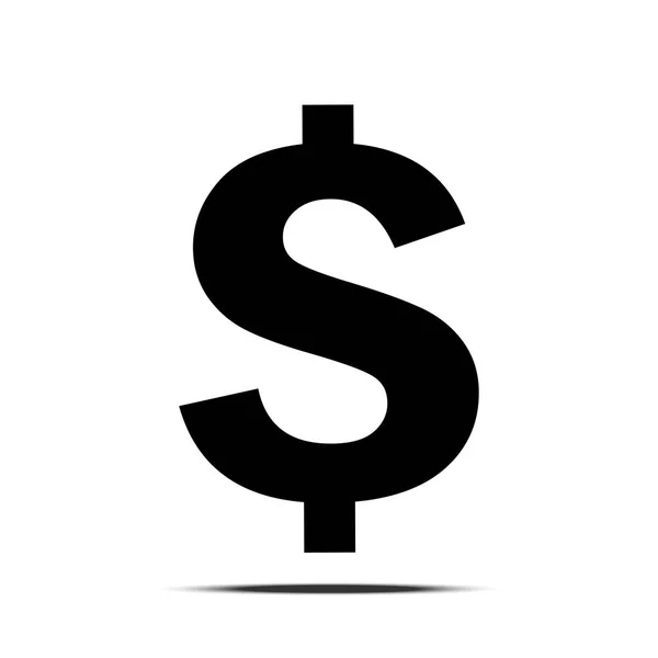 Dolar işareti vektör simgesi
