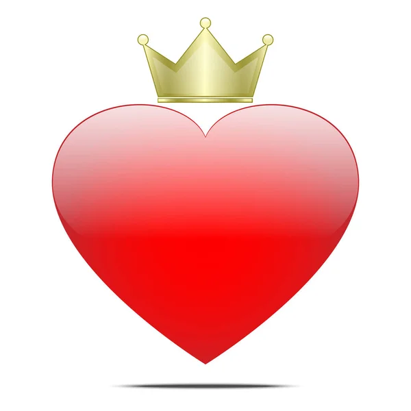 Download Clipart: crown | Heart with crown — Stock Vector ...
