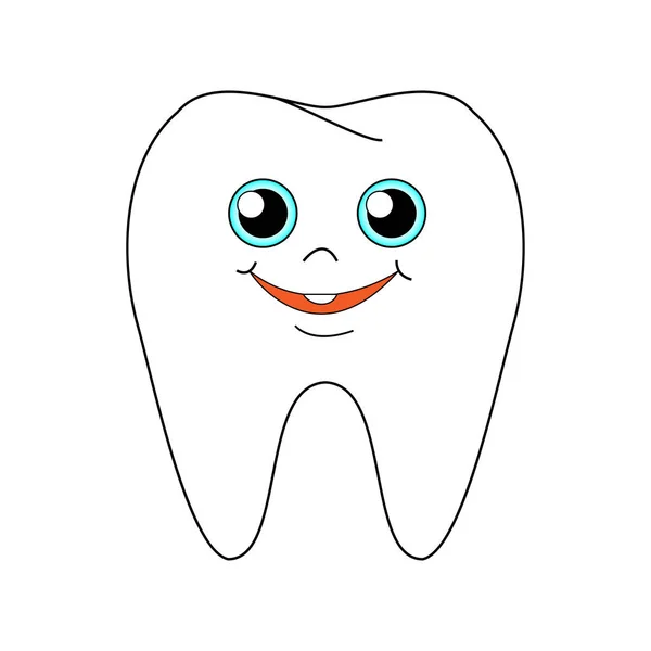 Diş gülümseme karikatür vektör