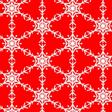 Kırmızı kar tanesi vektör desen