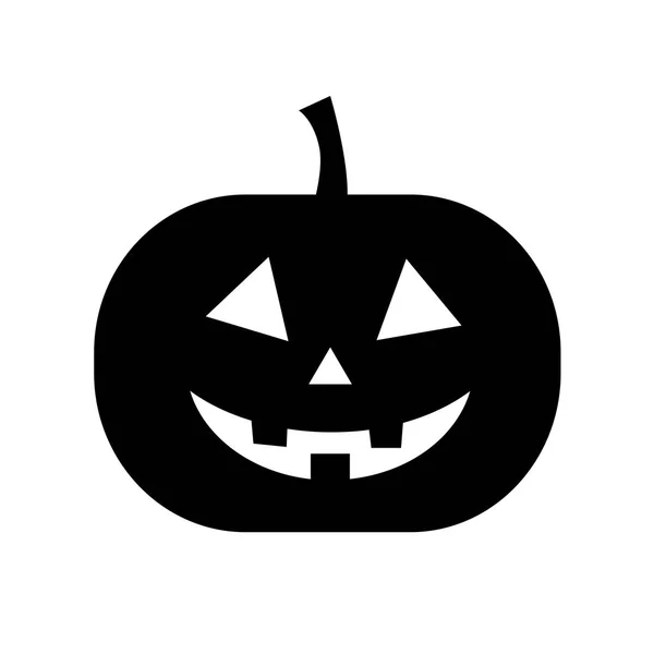 Pumpkin black and white halloween — Stock Vector