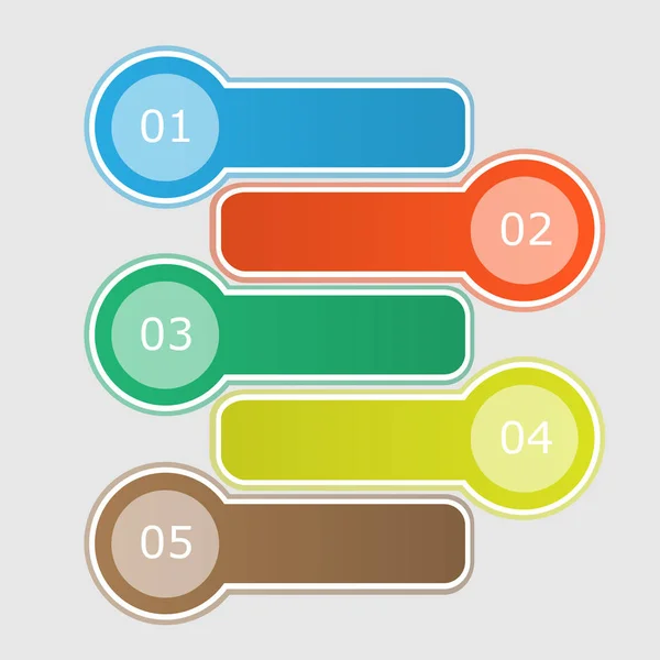 infographics numara seçenekleri şablon