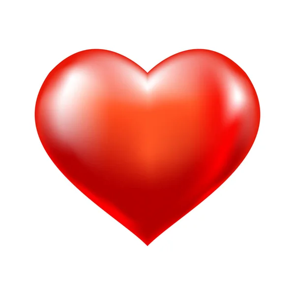 Signe vecteur coeur rouge — Image vectorielle