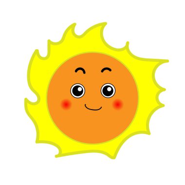 Güneş karikatür vektör sanat
