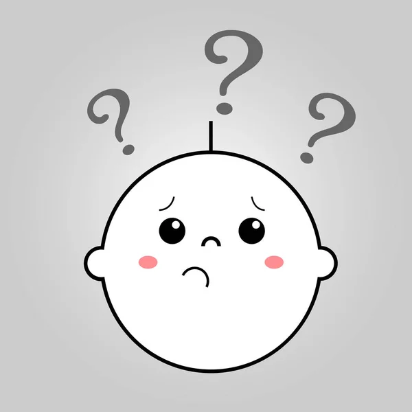 Bebek şüphe vektör sanat