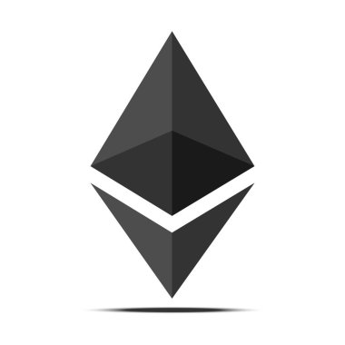 Ethereum işareti para birimi vektör