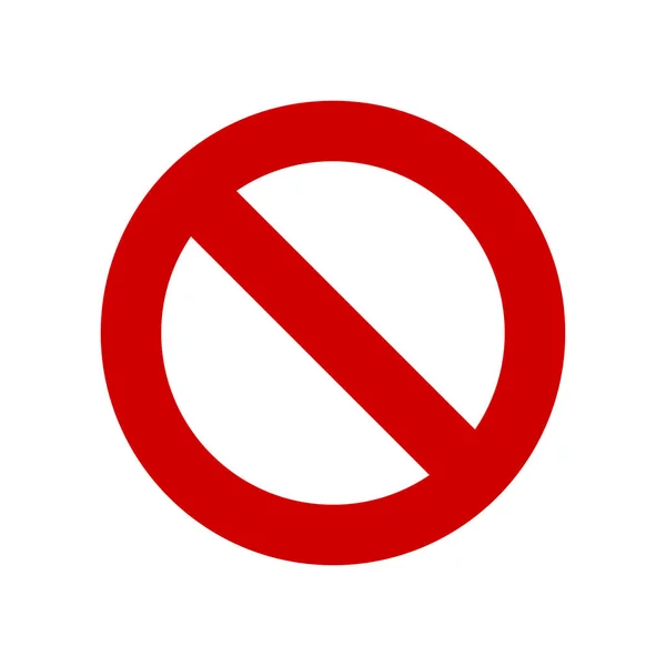 No sign vector icon — Stock Vector