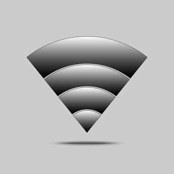 Ícone wifi arte design vetorial — Vetor de Stock