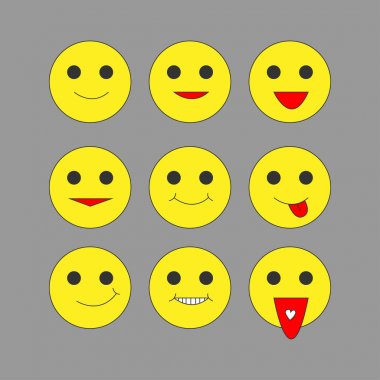 İfadeler tasarım vektör ayarla