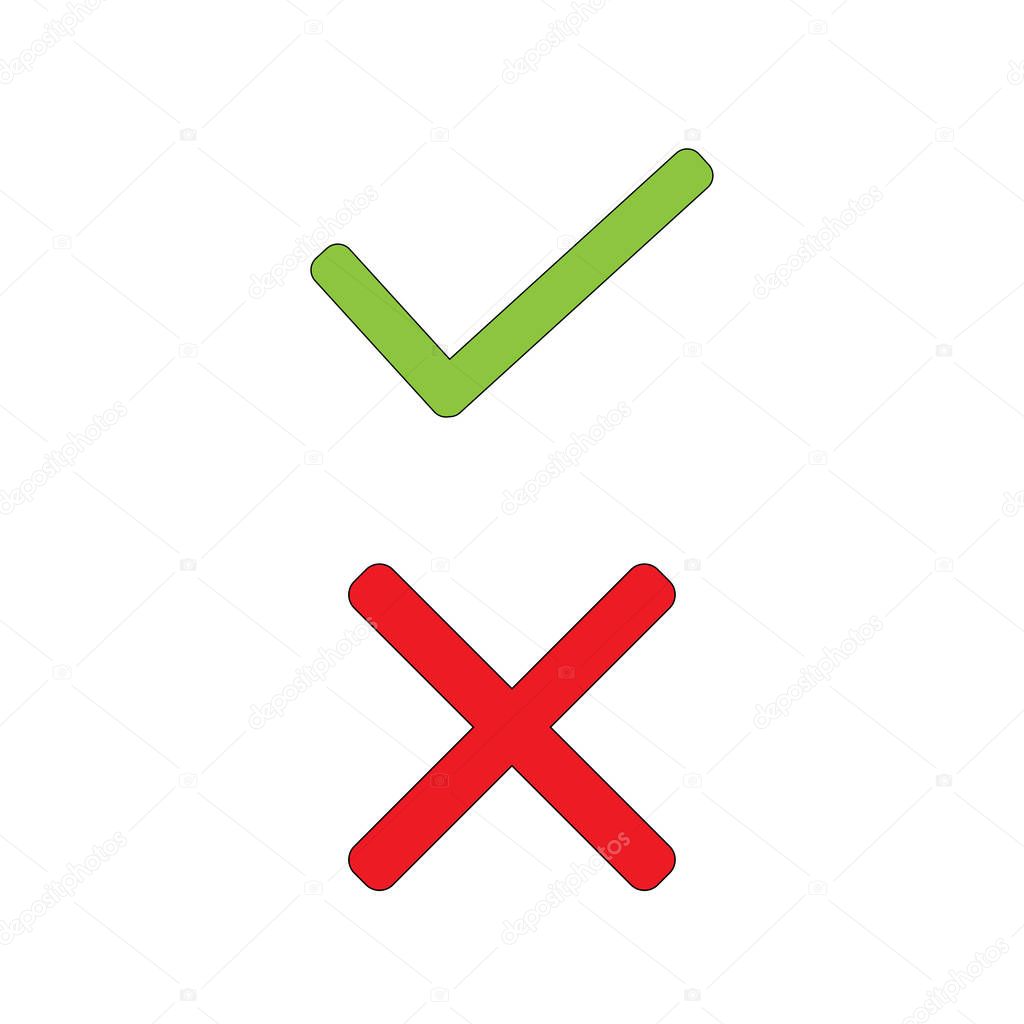Right and Wrong icon art