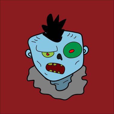 Zombi karikatür vektör