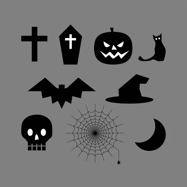 Conjunto de ícones de Halloween — Vetor de Stock