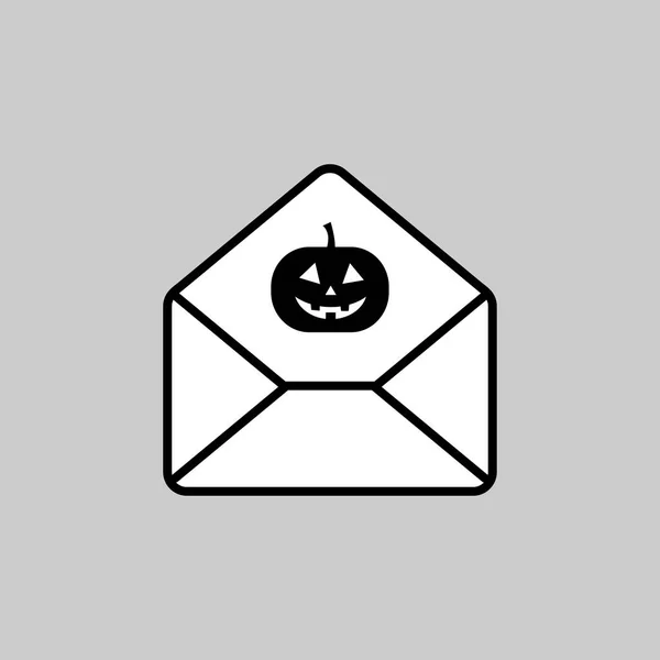 Halloween mail icon — Stock Vector