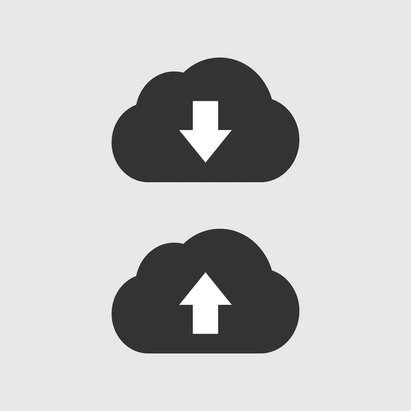 Wolkensymbol-Vektorzeichen — Stockvektor