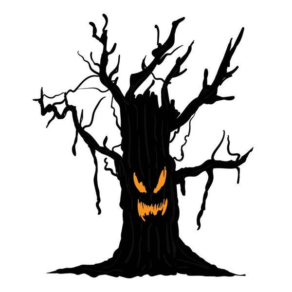 Halloween drzewo wektor — Wektor stockowy