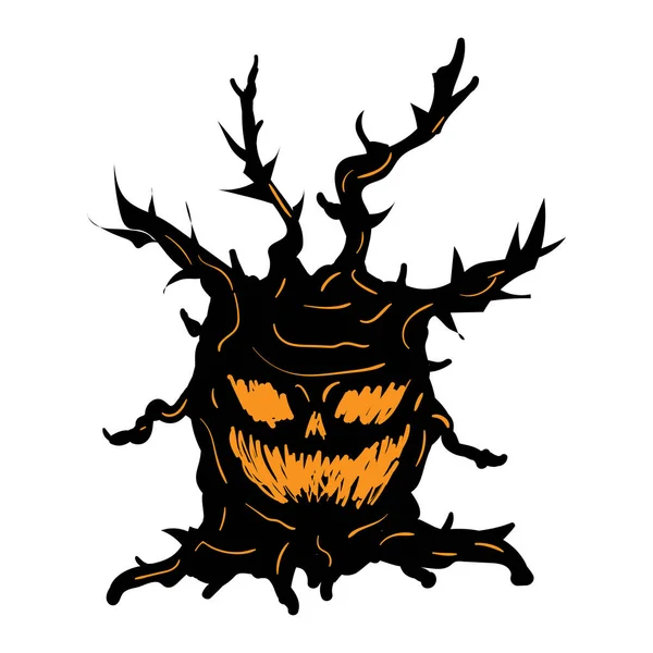Vector árbol de Halloween — Archivo Imágenes Vectoriales