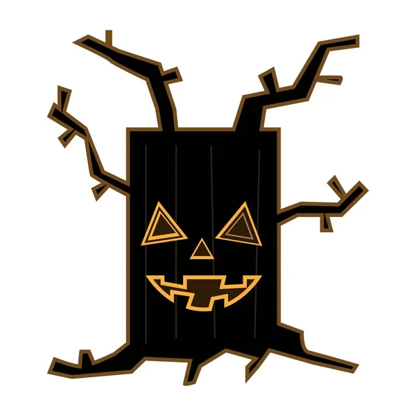 Halloween drzewo wektor sztuki — Wektor stockowy